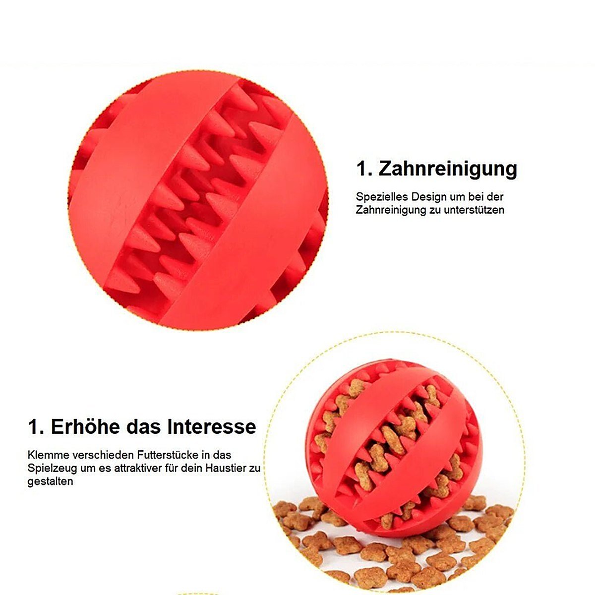 ChewyChuckle - Gummiball für Hunde mit Zahnpflege